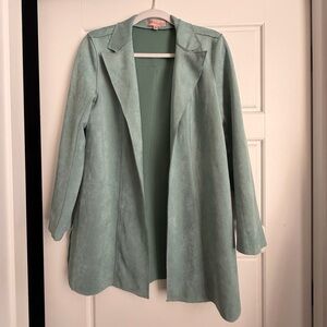 Philosophy Women's Mint Green Suede Coat
